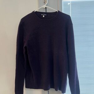 Alex Mill Men's Dark Purple Crewneck Sweater